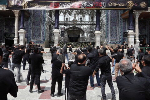 تصاویر/ حضور دسته‌جات عزاداری اربعین حسینی در حرم حضرت معصومه (س)