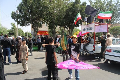 تصاویر مراسم پیاده روی جاماندگان اربعین حسینی در الیگودرز