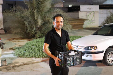 تصاویر/ پیاده‌روی جاماندگان اربعین در بندر دیّر