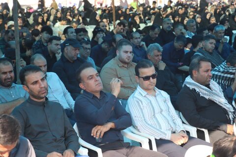 تصاویر/ پیاده روی دلدادگان اربعین حسینی در شهرستان جم