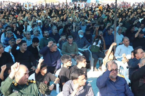 تصاویر/ پیاده روی دلدادگان اربعین حسینی در شهرستان جم