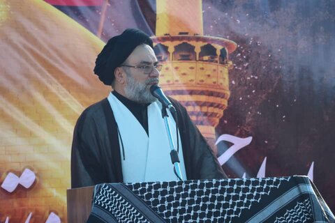 تصاویر/ پیاده روی دلدادگان اربعین حسینی در شهرستان جم