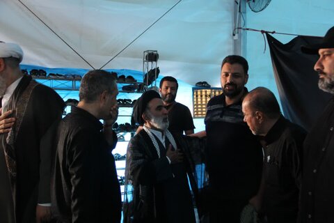 بازدید نماینده ولی‌فقیه در جهادکشاورزی از موکب سنگرسازان بی سنگر حسینی استان مرکزی