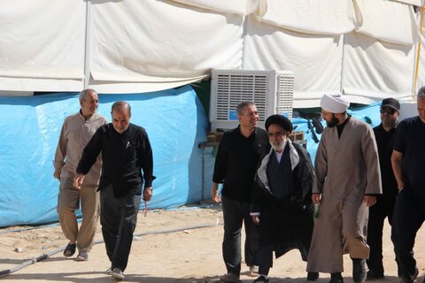 بازدید نماینده ولی‌فقیه در جهادکشاورزی از موکب سنگرسازان بی سنگر حسینی استان مرکزی