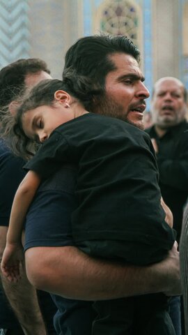 تصاویر/اجتماع اقتدار حسینی جاماندگان اربعین در نجف ایران