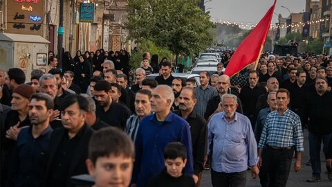 تصاویر/اجتماع اقتدار حسینی جاماندگان اربعین در نجف ایران