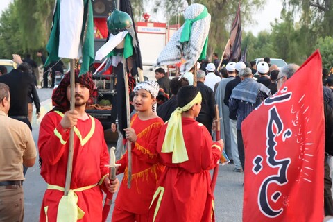 تصاویر/ پیاده روی جاماندگان اربعین در عالیشهر