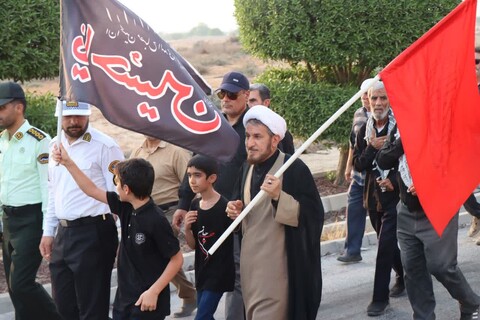 تصاویر/ پیاده روی جاماندگان اربعین در عالیشهر