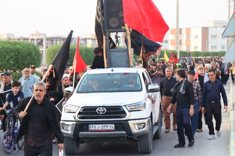 تصاویر/ پیاده روی جاماندگان اربعین در عالیشهر