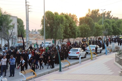 تصاویر/ پیاده روی جاماندگان اربعین در عالیشهر