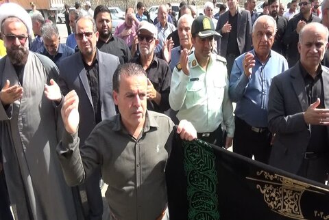 تصاویر /پیاده‌روی جاماندگان‌ اربعین حسینی در شهر بدره