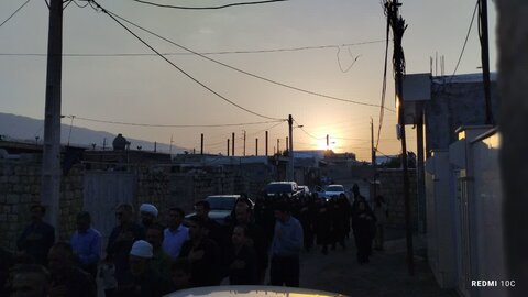 تصاویر/مراسم پیاده روی جاماندگان اربعین حسینی در روستای چشمه شیرین