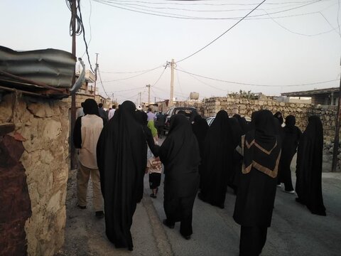 تصاویر/مراسم پیاده روی جاماندگان اربعین حسینی در روستای چشمه شیرین