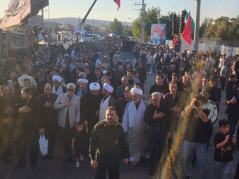 تصاویر/ پیاده‌روی جاماندگان اربعین حسینی در چایپاره