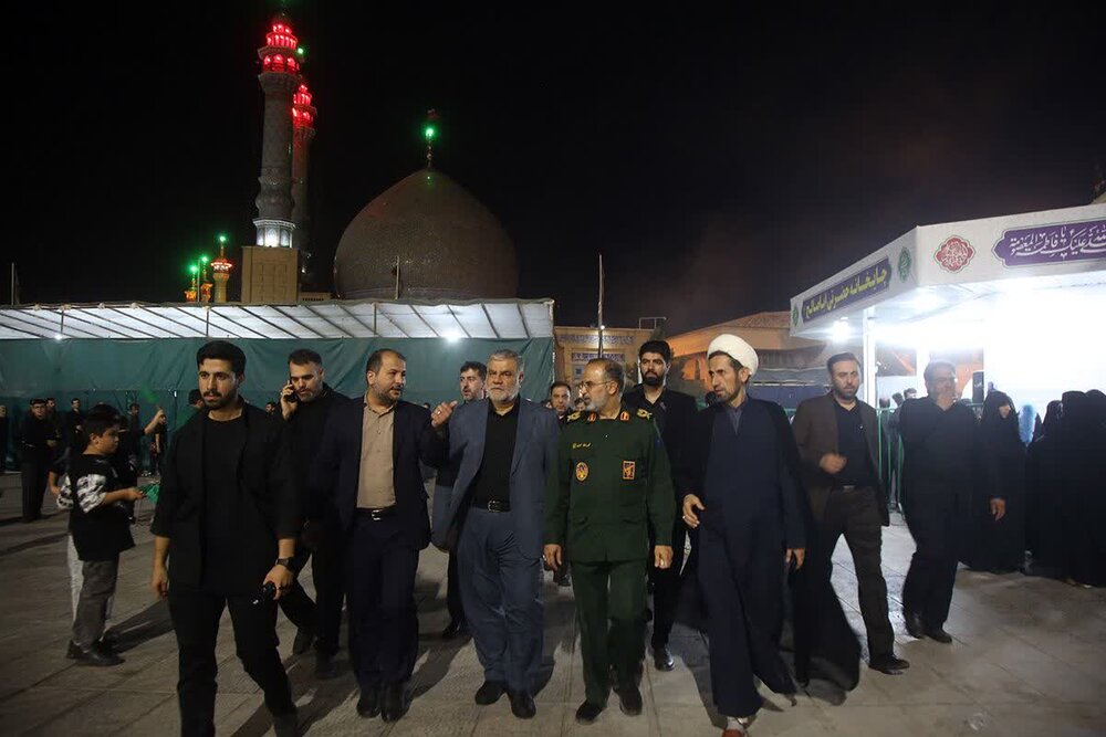 بازدید فرمانده سپاه علی بن ابی طالب(ع) از موکب‌های جهادی