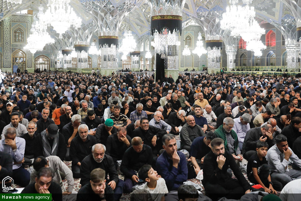 تصاویر/ عزاداری روز اربعین حسینی در حرم مطهر رضوی