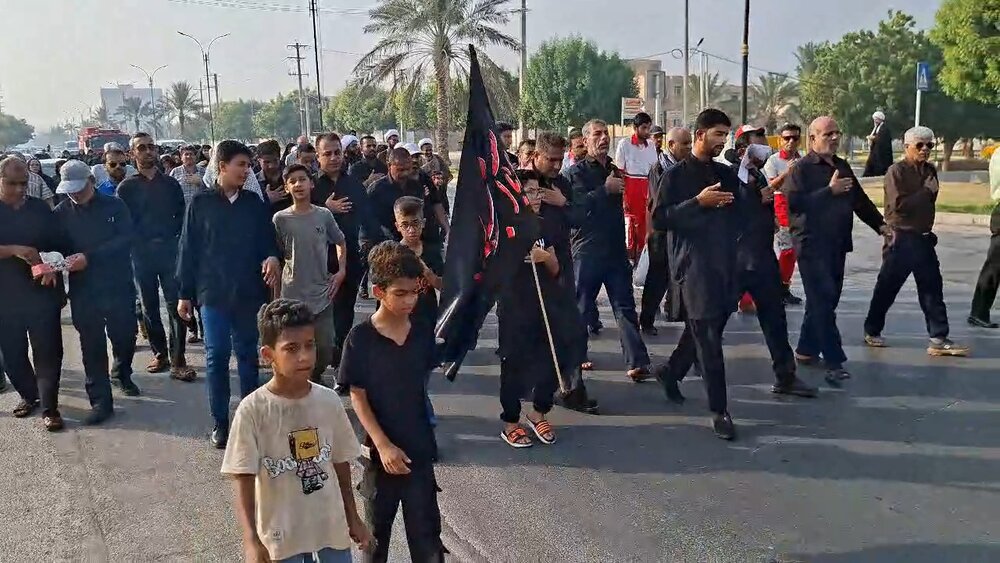 فیلم| پیاده روی جاماندگان اربعین در کنگان