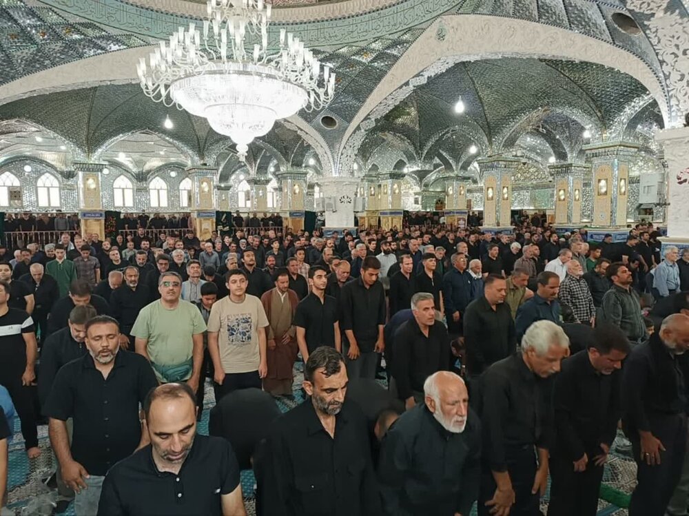 مراسم عزاداری اربعین حسینی در آستان علی‌بن باقر(ع) کاشان برگزار شد