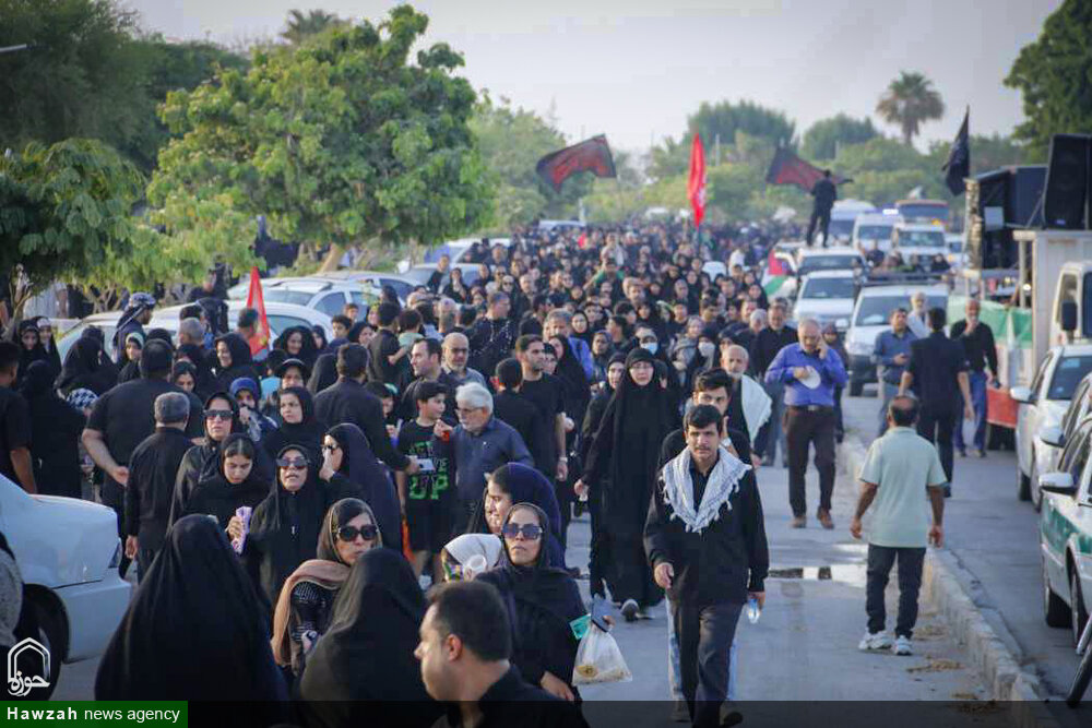 حضور بیش از ۶۶ هزار بوشهری در راهپیمایی جاماندگان اربعین 