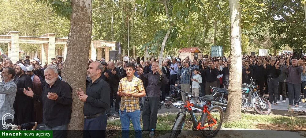 راهپیمایی پرشور جاماندگان اربعین حسینی در نهاوند