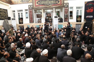 تصاویر/ عزاداری روز اربعین حسینی با حضور آیت‌الله العظمی شبیری‌زنجانی