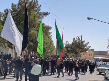 حضور تبلیغی مدرسه علمیه امام صادق(ع) در پیاده‌روی جاماندگان اربعین حسینی 