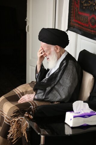 عزاداری روز اربعین حسینی  با حضور آیت الله العظمی شبیری