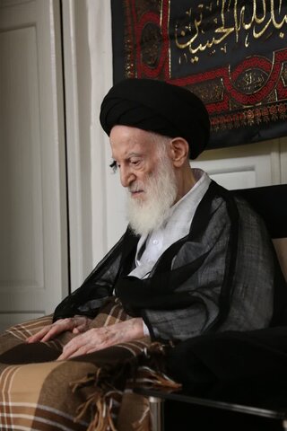 عزاداری روز اربعین حسینی  با حضور آیت الله العظمی شبیری