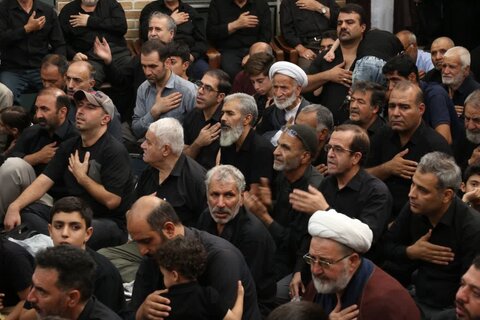 عزاداری روز اربعین حسینی  با حضور آیت الله العظمی شبیری