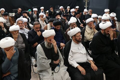 تصاویر مراسم عزاداری اربعین حسینی در بیت آیت‌الله العظمی نوری‌همدانی