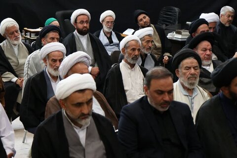 تصاویر مراسم عزاداری اربعین حسینی در بیت آیت‌الله العظمی نوری‌همدانی