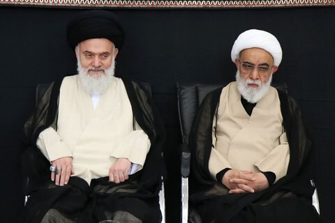 تصاویر مراسم عزاداری اربعین حسینی در بیت آیت‌الله العظمی نوری‌همدانی