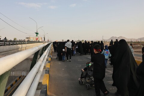 تصاویر/ پیاده روی دلدادگان حسینی به یاد اربعین