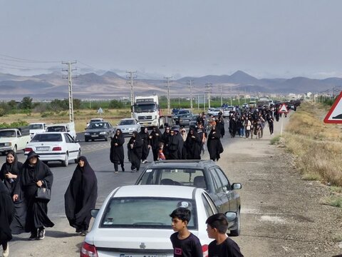 تصاویر / تصاویری از حضور مردم شهرستان های استان قزوین در مراسم دلدادگان اربعین حسینی