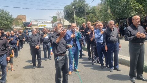 تصاویر / تصاویری از حضور مردم شهرستان های استان قزوین در مراسم دلدادگان اربعین حسینی