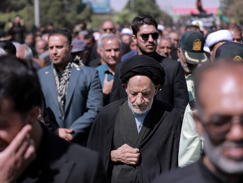 تشییع شهید یونس نوفرستی در پیاده روی جاماندگان اربعین در بیرجند