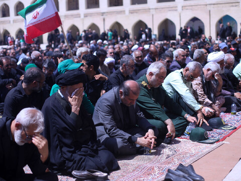 تشییع شهید یونس نوفرستی در پیاده روی جاماندگان اربعین در بیرجند