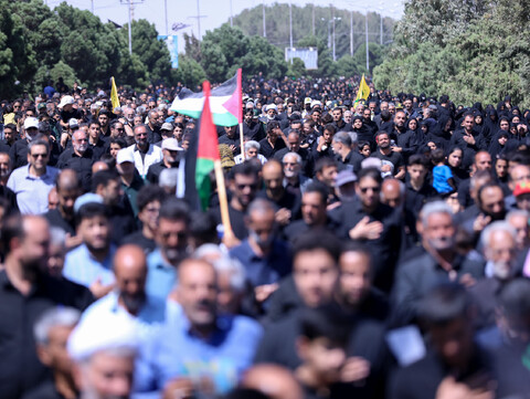 تشییع شهید یونس نوفرستی در پیاده روی جاماندگان اربعین در بیرجند