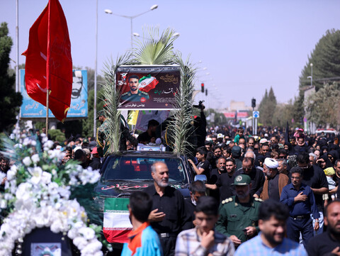 تشییع شهید یونس نوفرستی در پیاده روی جاماندگان اربعین در بیرجند