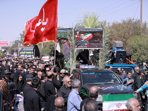 تشییع شهید یونس نوفرستی در پیاده روی جاماندگان اربعین در بیرجند