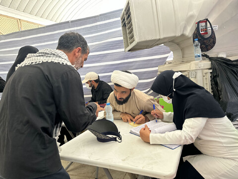 خدمات رسانی مبلغان خراسان جنوبی به زائران اربعین حسینی در کاظمین