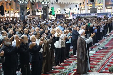 تصاویر نمازجمعه ۲۴ مرداد ساری به امامت حجت الاسلام  والمسلمین محمدی‌لائینی نماینده ولی فقیه در مازندران و امام جمعه ساری