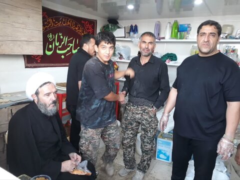 تصاویر/ بازدید امام جمعه بیجار از موکب امام زاده حمزه عرب