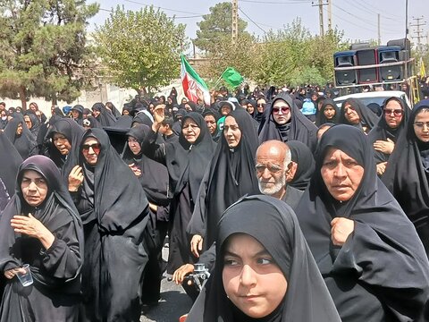 تصاویری از حضور کادر و طلاب موسسه آموزش عالی ریحانه الرسول ساوه در کاروان پیاده‌روی جاماندگان اربعین حسینی