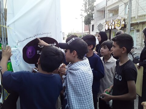 تصاویر/برپایی موکب فرهنگی حضرت رقیه(س)در غرق آباد