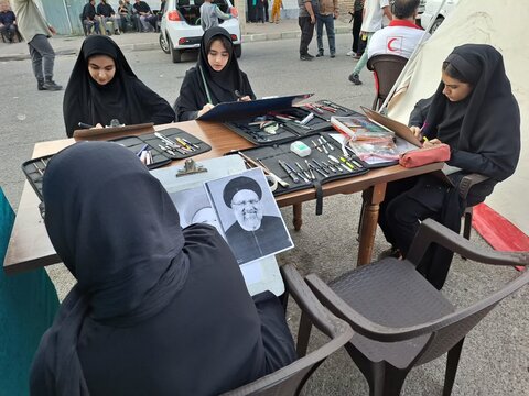 تصاویر/برپایی موکب فرهنگی حضرت رقیه(س)در غرق آباد