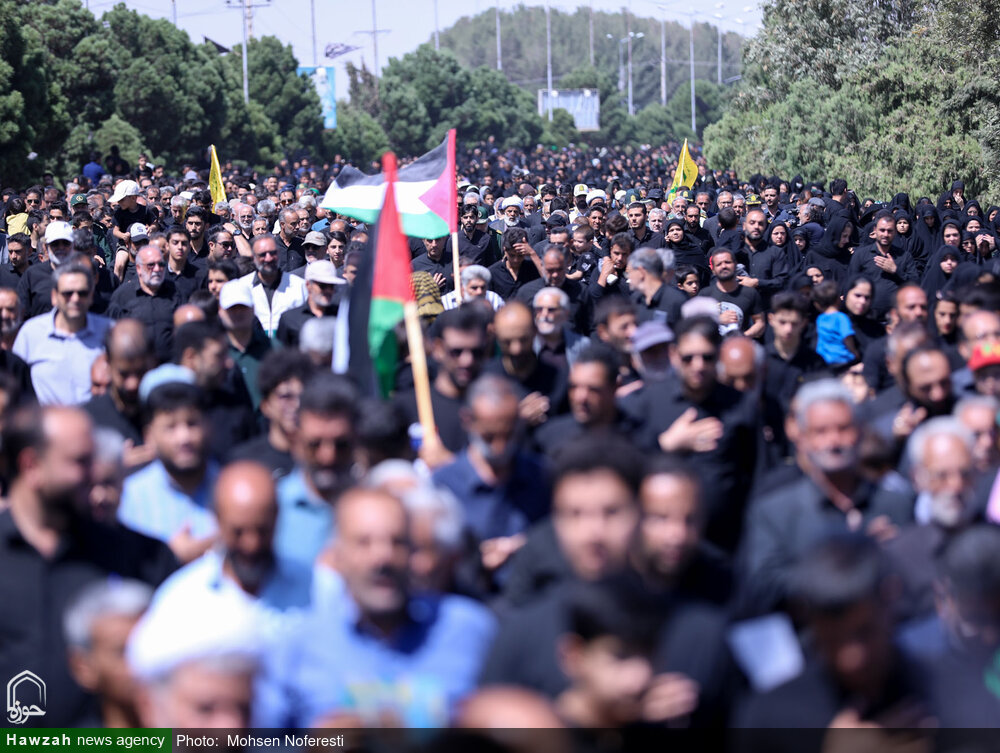 تشییع عاشقانه در مسیر عشق؛ بدرقه شهید یونس نوفرستی در پیادهروی اربعین