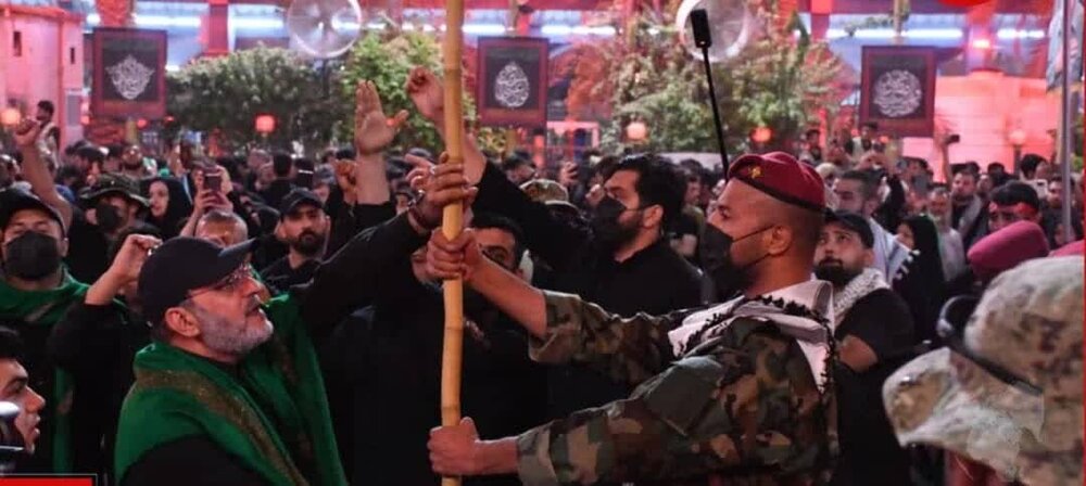 با حضور صدها نیروی مقاومت، رژه سالانه کتائب سیدالشهدا در کربلا برگزار شد