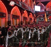 کربلا میں اربعین کی شب سیدالشہداء بٹالین کی سالانہ فوجی پریڈ، وحدت و اقتدارِ مقاومت کا مظاہرہ