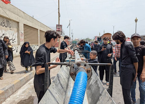 اربعین حسینیؑ، آئی ایس او کراچی کے تحت مرکزی جلوس میں مولانا ناظر تقوی کی زیر اقتداء نماز باجماعت